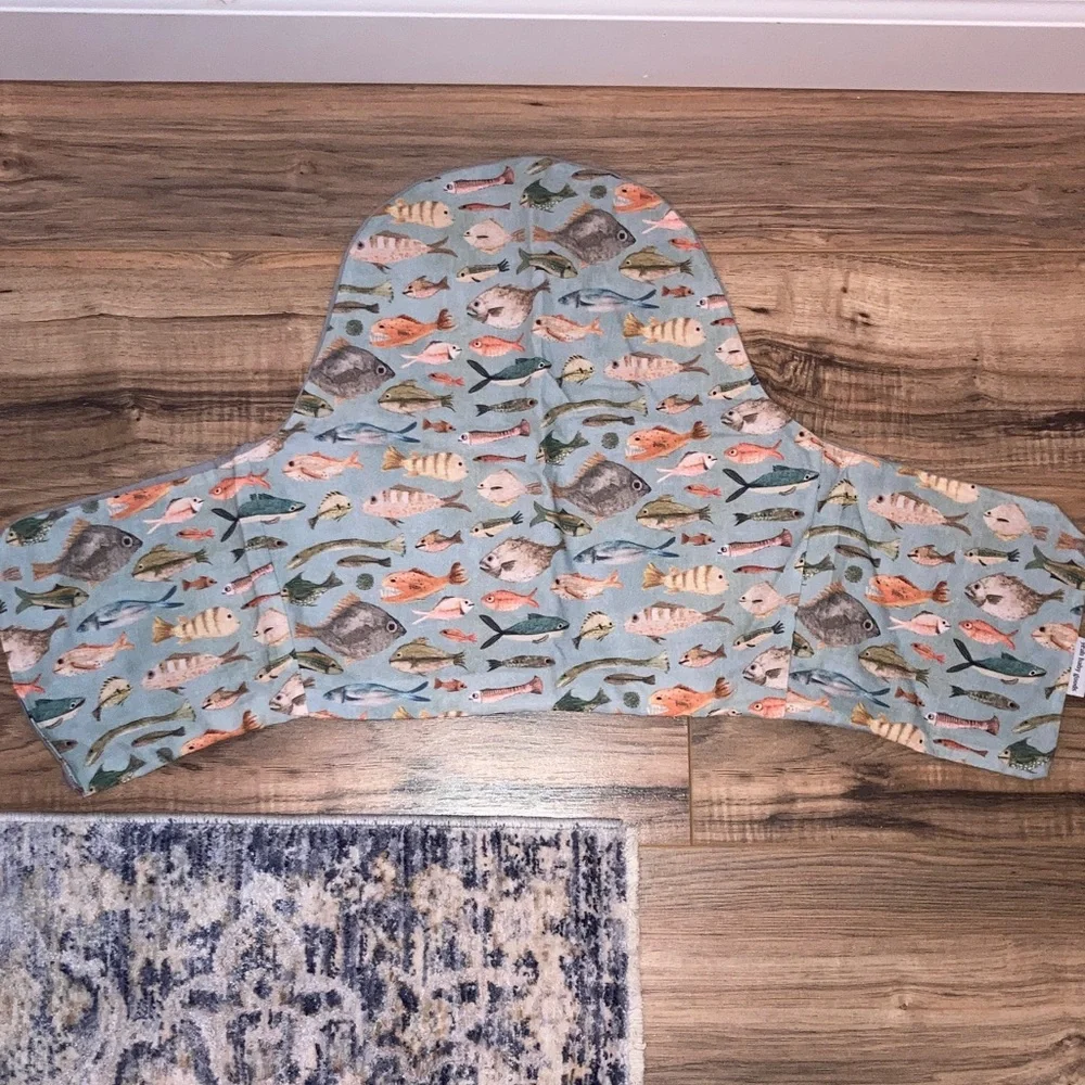 #167. 🆕 NWOT - Yeah Baby Goods - Ocean Fish High Chair Cushion Cover